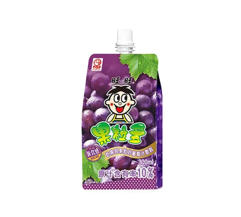 Want Want Fruit Juice with Nata de Coco Grape Flavour (300 ml)