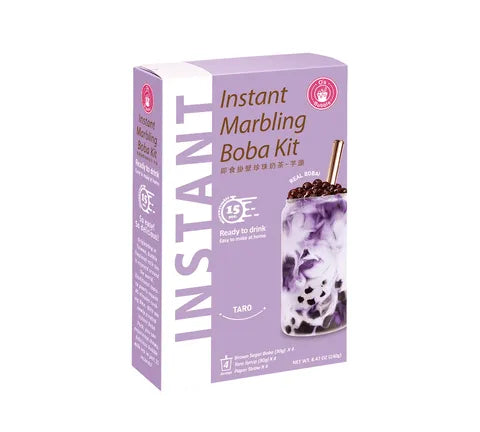 O's Bubble Instant Marbeling Boba Kit Taro Flavour (240 gr)