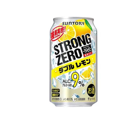 Suntory Strong Zero Sugar Free Sparkling Double Lemon Flavour - 196℃ (350 ml)